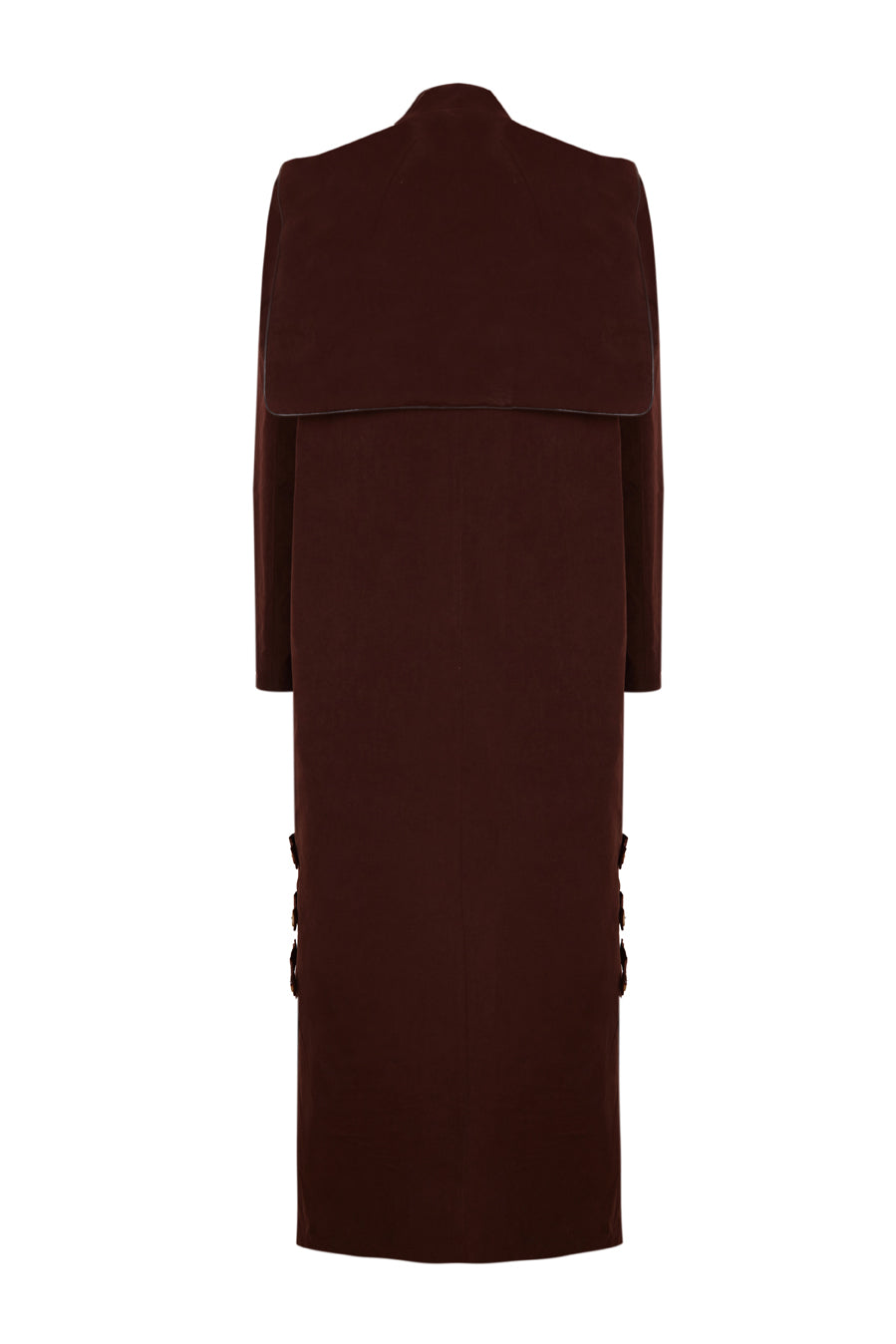 『BALEN COAT 34 BROWN』 Vintage Brown Coat, Long Brown Overcoat (C240), Light Brown Alpaca