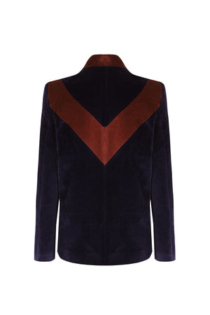 NAVY TRICOLOR BLAZER