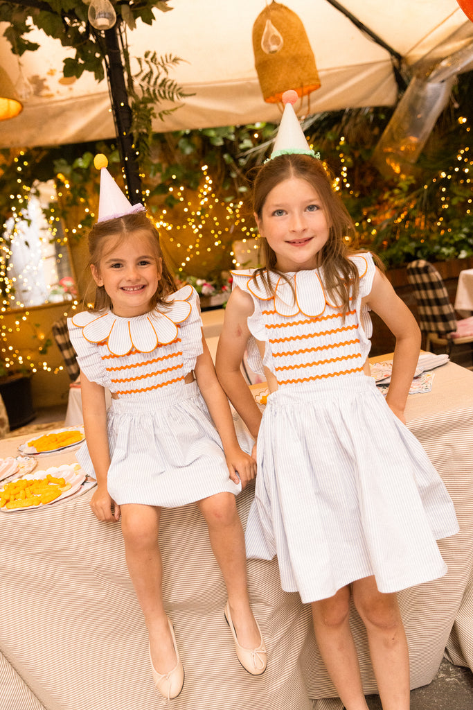 BLUE STRIPE KIDS DRESS