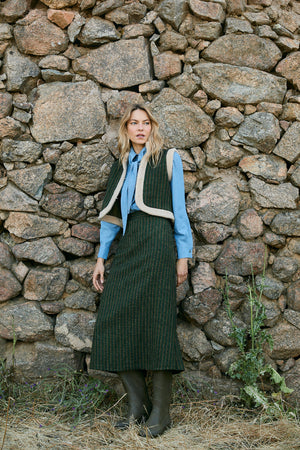 GREEN BRISTOL SKIRT
