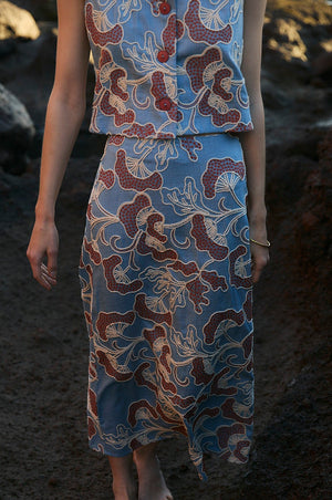 BLUE CORAL SKIRT