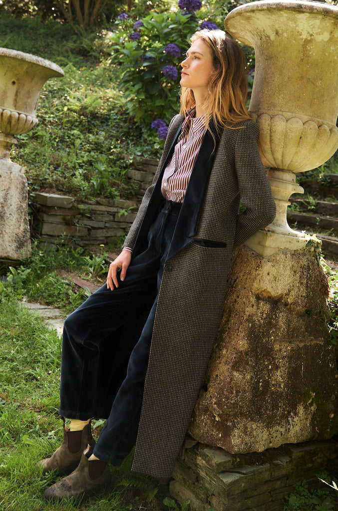 BLUE MARLOW TROUSERS