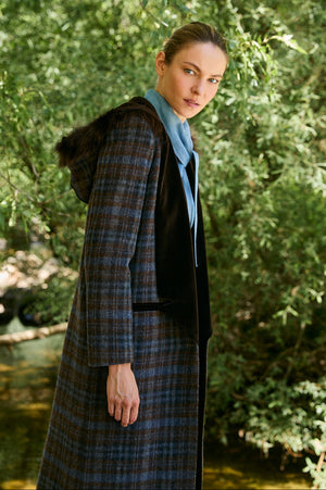 HUDSON FUR HOOD COAT