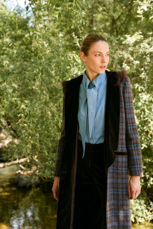 HUDSON FUR HOOD COAT
