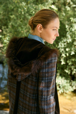 HUDSON FUR HOOD COAT