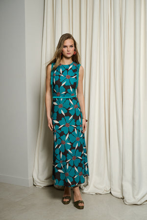 AZURE FRINGE DRESS