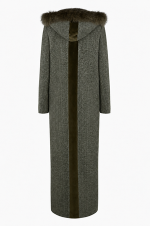 OXFORD FUR HOOD COAT