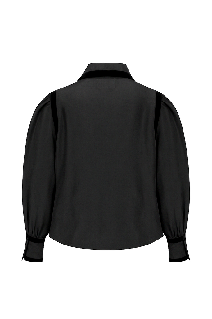 BLACK GILES BLOUSE