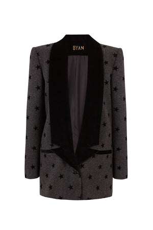 GREY STARS BLAZER