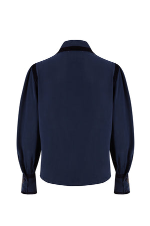 BLUE GILES BLOUSE
