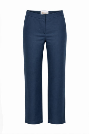 BLUE LINEN TROUSERS
