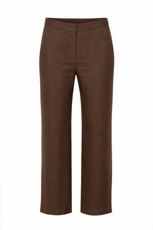 BROWN LINEN TROUSERS