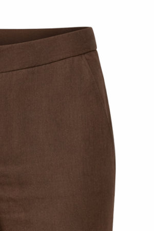 BROWN LINEN TROUSERS