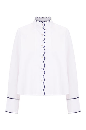 BLUE BRENNET BLOUSE