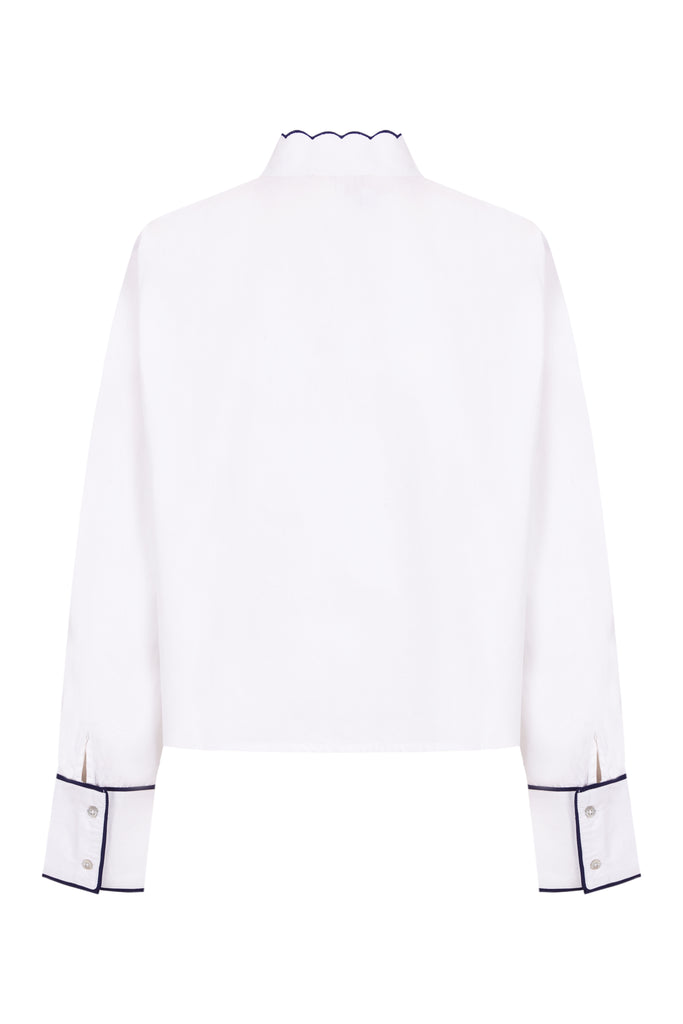 BLUE BRENNET BLOUSE