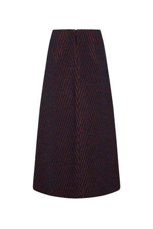 NAVY FRANKLIN SKIRT