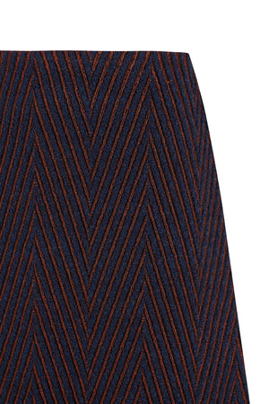 NAVY FRANKLIN SKIRT