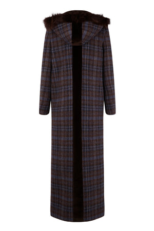 HUDSON FUR HOOD COAT