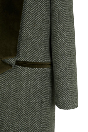 OXFORD FUR HOOD COAT