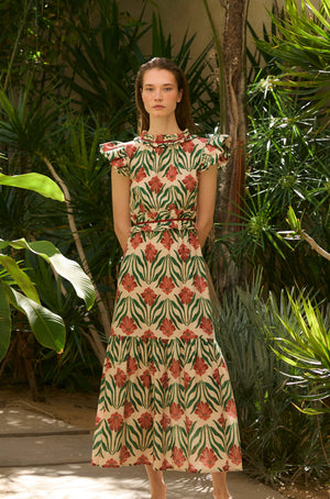 NILO RUFFLE DRESS