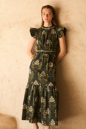 NACAR RUFFLE DRESS
