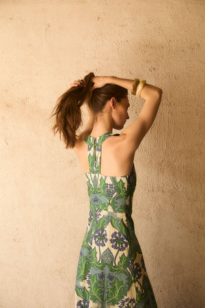 LAVENDER HALTER DRESS