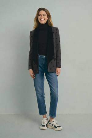 GREY STARS BLAZER
