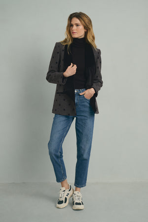 GREY STARS BLAZER