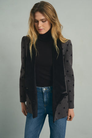 GREY STARS BLAZER