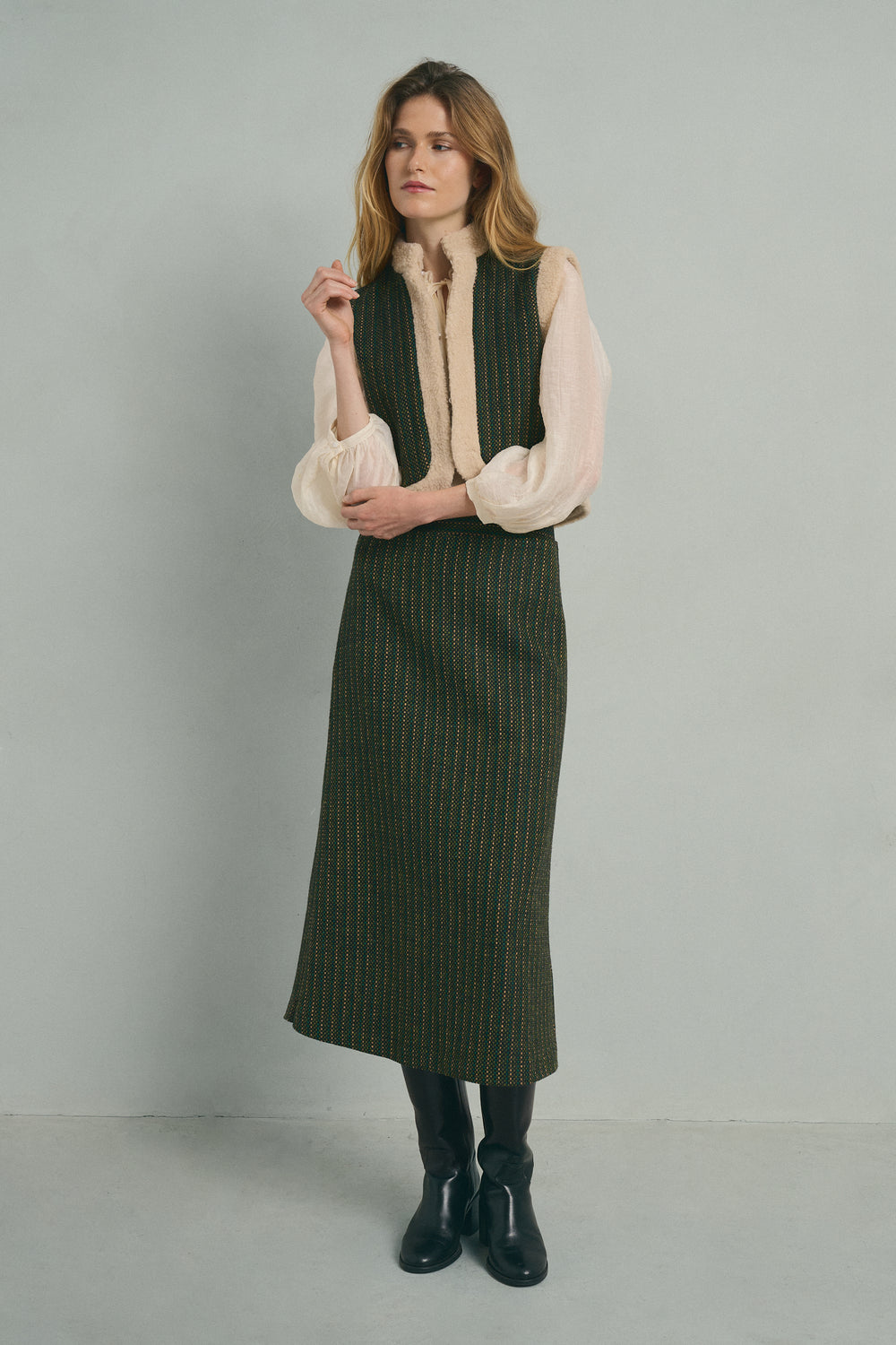 GREEN BRISTOL SKIRT