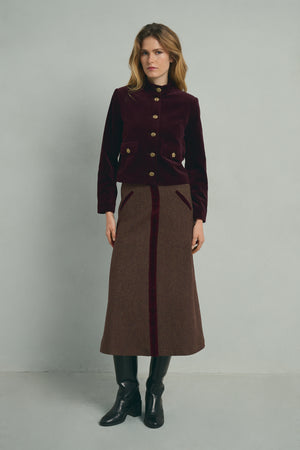GARNET VELVET JACKET