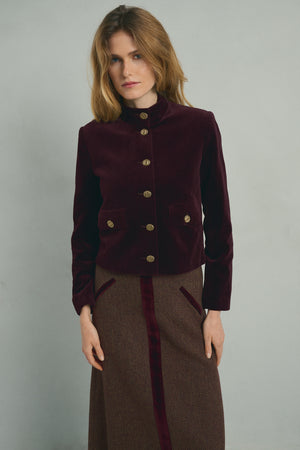 GARNET VELVET JACKET