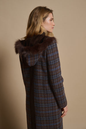 HUDSON FUR HOOD COAT