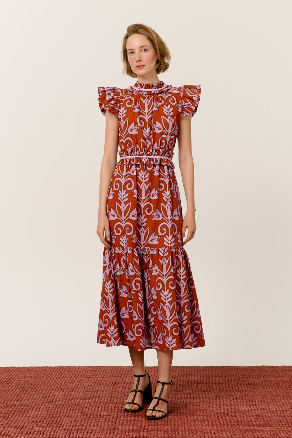 PORTOCARRO RUFFLE DRESS