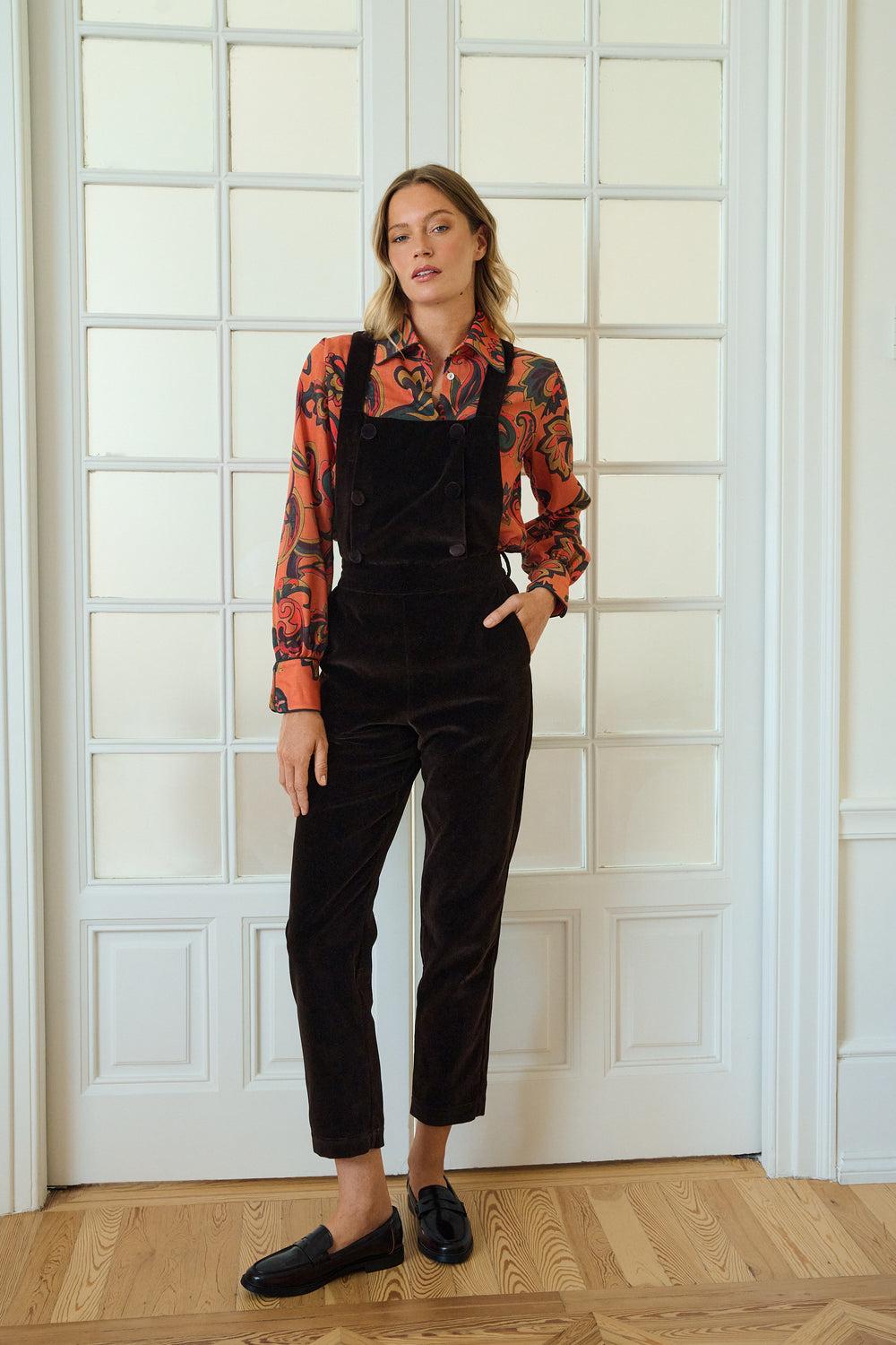 BROWN MARLOW JUMPSUIT