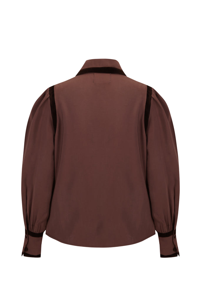 BROWN GILES BLOUSE