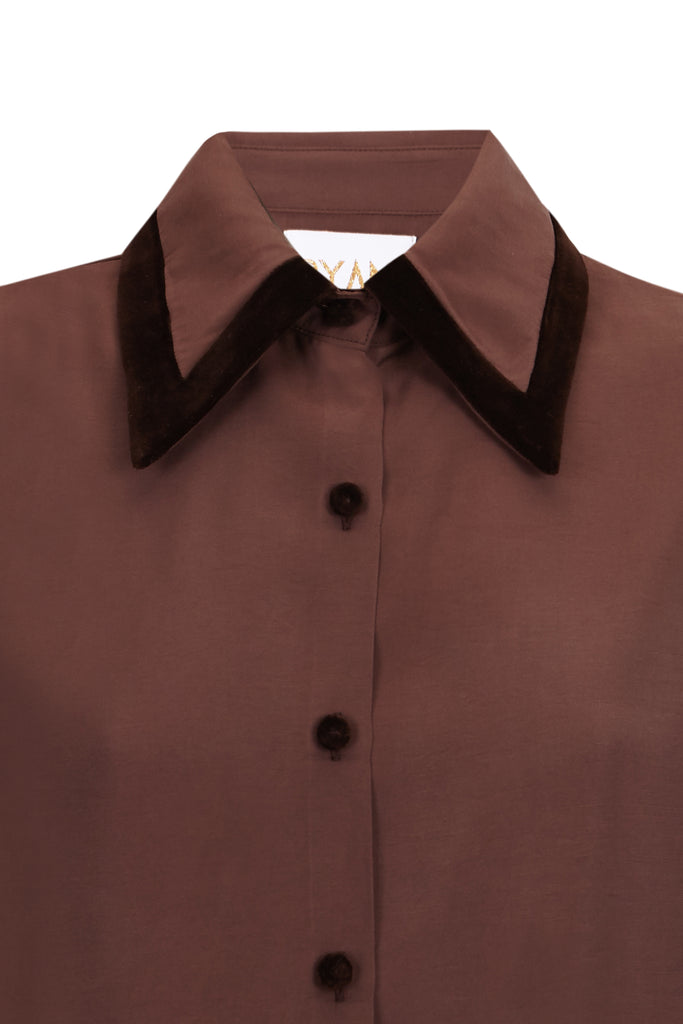 BROWN GILES BLOUSE