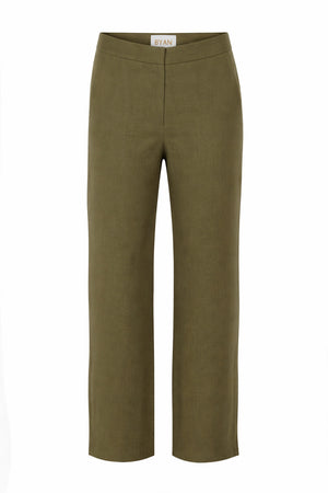 GREEN LINEN TROUSERS