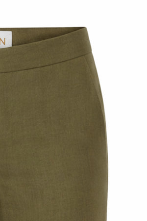 GREEN LINEN TROUSERS
