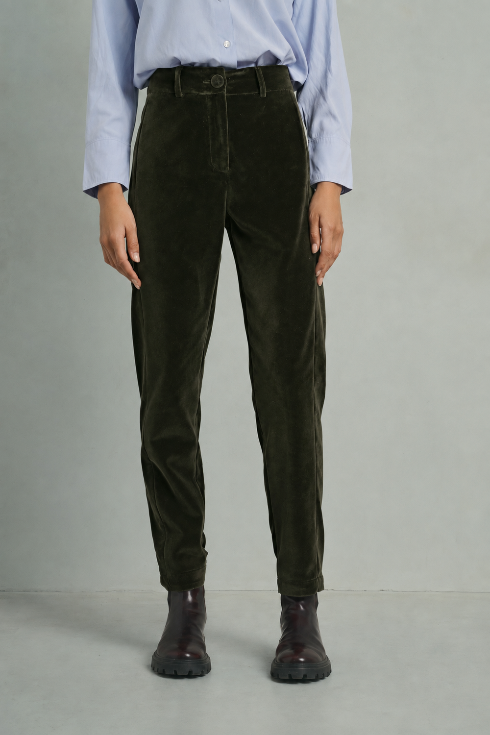 GREEN MARLOW TROUSERS