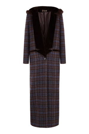 HUDSON FUR HOOD COAT