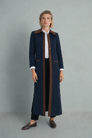 NAVY SAVILE CAPE