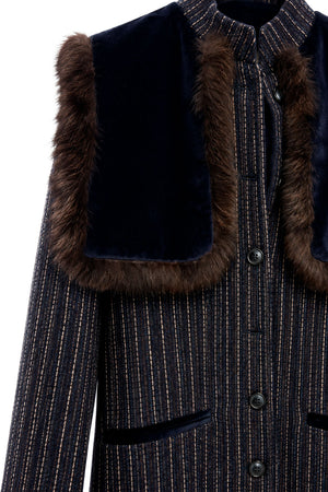 NAVY BRISTOL COAT