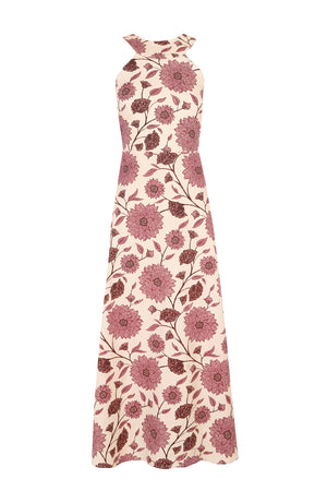 PEONY HALTER DRESS