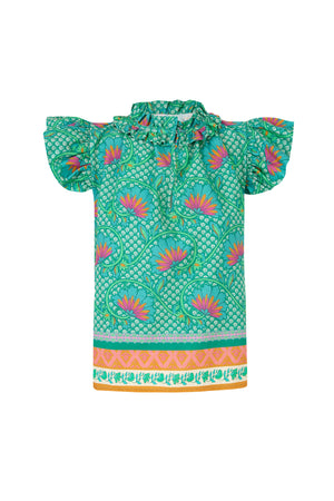 RIVIERA RUFFLE BLOUSE
