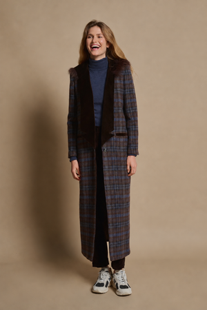 HUDSON FUR HOOD COAT