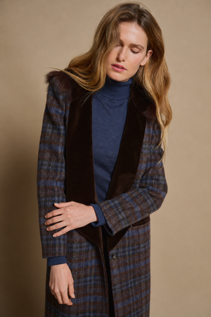 HUDSON FUR HOOD COAT