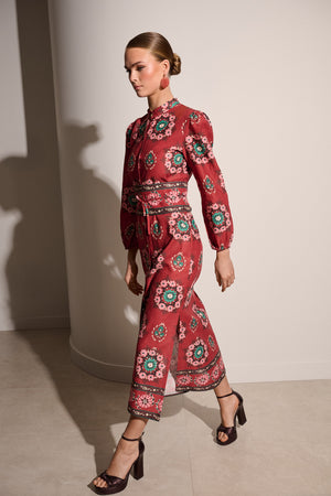 UMBER BELT DRESS