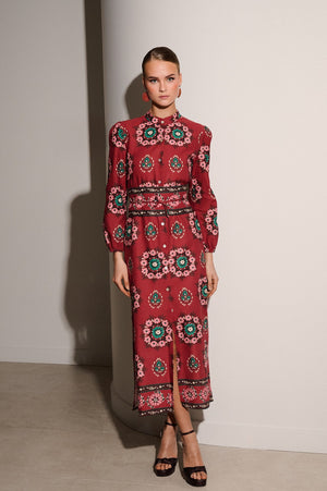 UMBER BELT DRESS