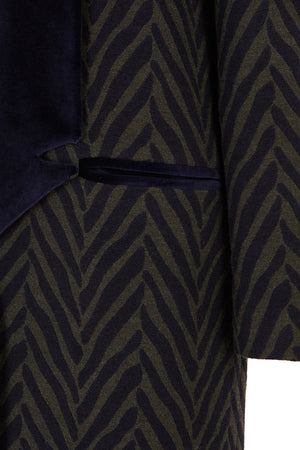 GREEN ZEBRA COAT